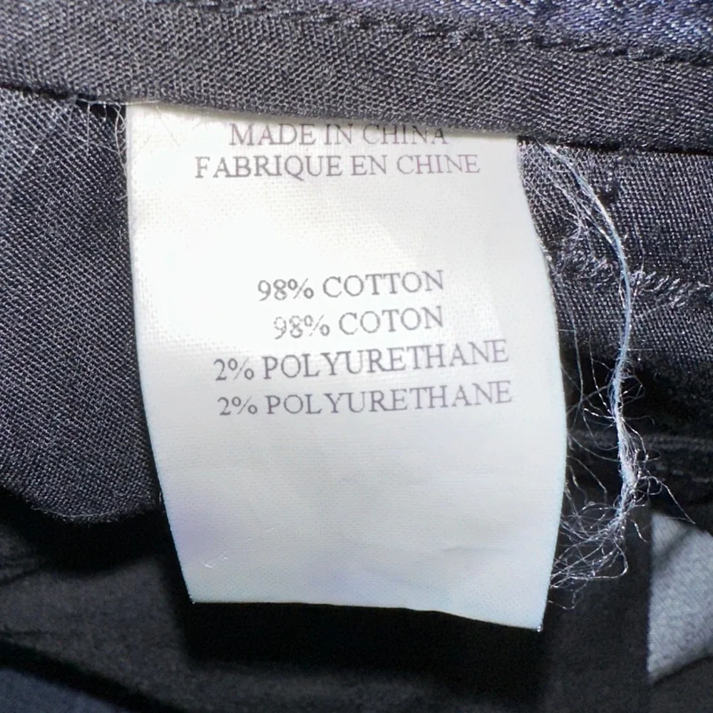 Theory Womens Wide Leg Trousers Indigo Blue Cotton Blend Dress Pants Size 8 - Picture 8 of 11